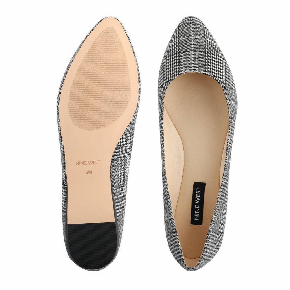 Nine west speakup store almond toe flats